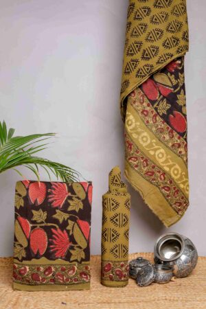 Hand Block Jaota Heavy Dabu Printed Suit Set
