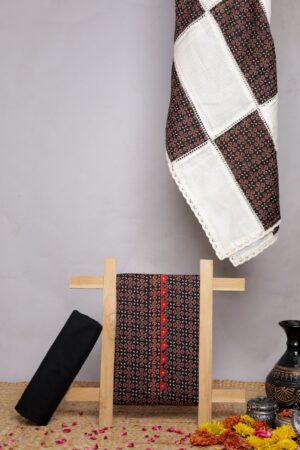 Pure Cotton Value Work Applique Kota Dupatta Suit Sets Blue