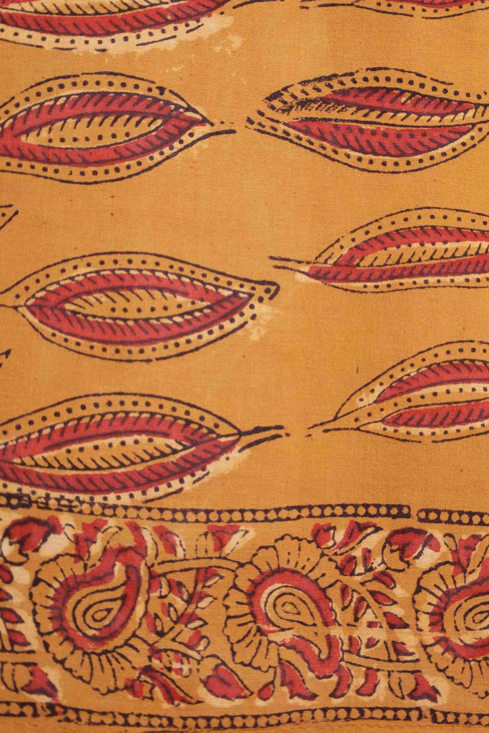 Hand Block Jaota Heavy Dabu Printed Suit Set Yellow