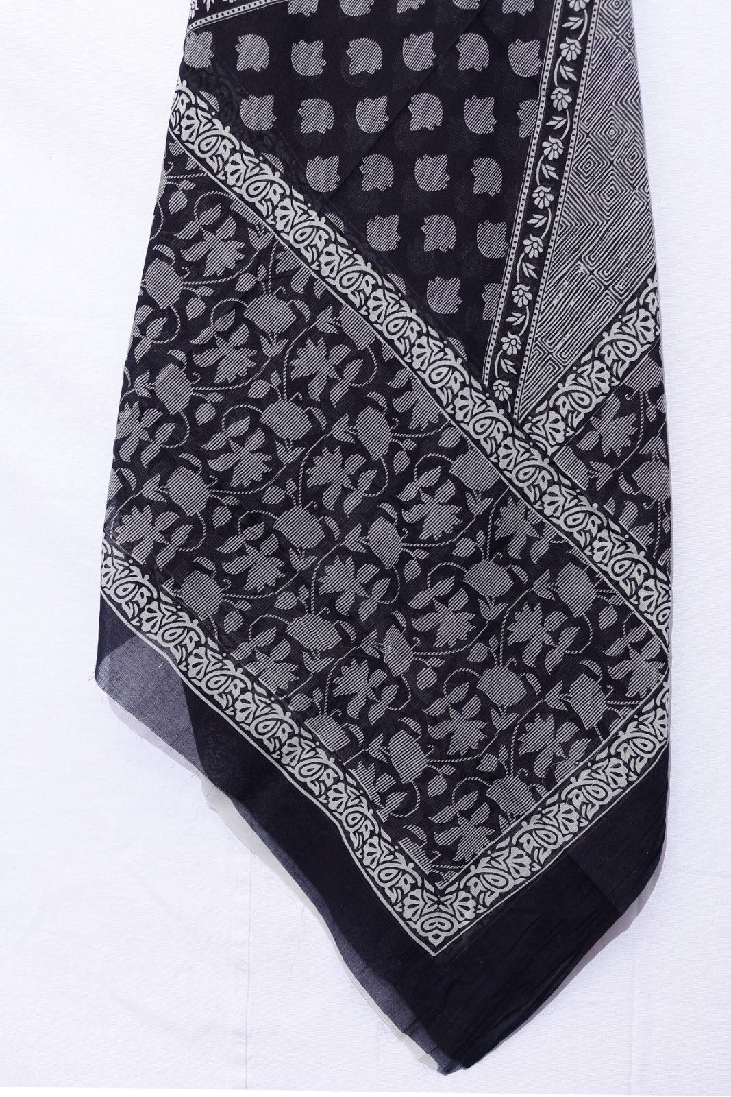 Pure Cotton Printed Suit Set With Chanderi Dupatta