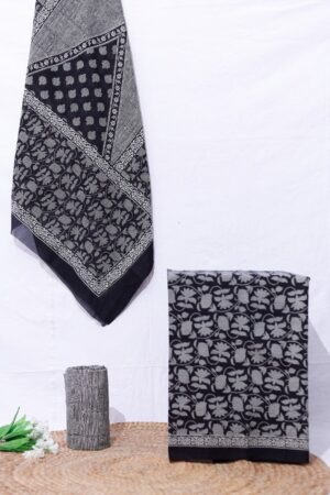 Pure Cotton Printed Suit Set With Kota Doria Dupatta