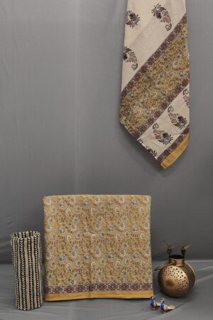 Premium Sanganeri Printed Cotton Suit With Cotton Dupatta