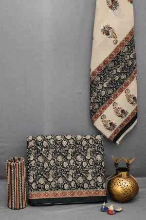 Pure Cotton Printed Suit Set With Cotton Dupatta